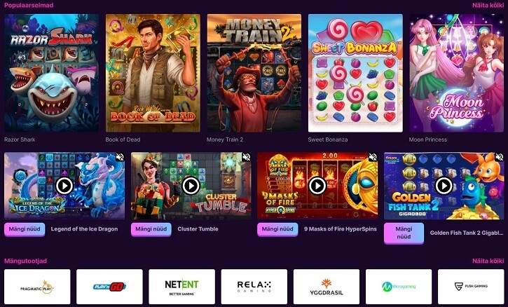 kanuuna kasiino mangud