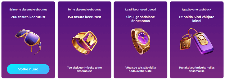 winnerz kasiino boonused